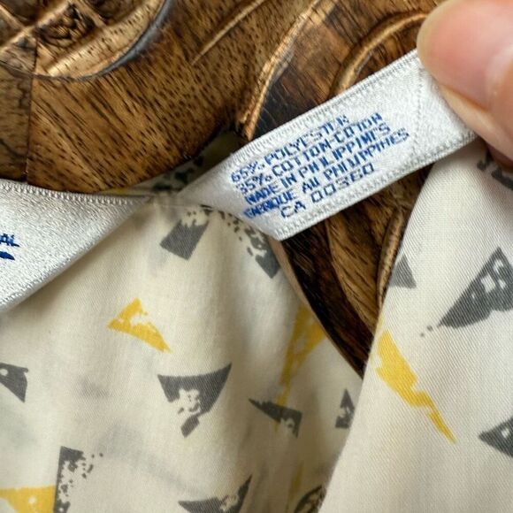 Vintage 70s Club International by Tip Top Short Sleeve Cabana Shirt MCM Triangle - Picture 6 of 6